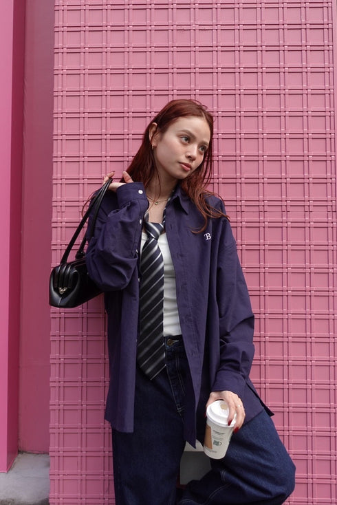 エンブロイダリーBIGシャツ